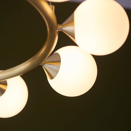 Endon 106008 - Lustre em cabo OTIS 10xG9/3W/230V dourado