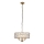 Endon 106243 - Lustre em corrente CLIFTON 3xE14/6W/230V Ø 38,5 cm latão/transparente
