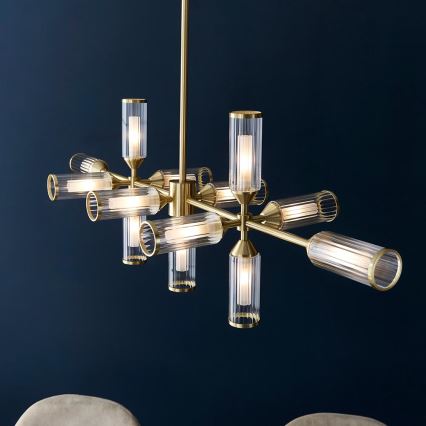 Endon 106259 - Candeeiro suspenso TOUR 13xG9/3W/230V latão