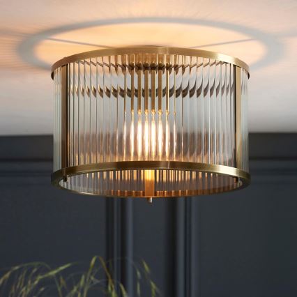 Endon 106265 - Candeeiro de teto RIDGETON 1xE27/10W/230V latão