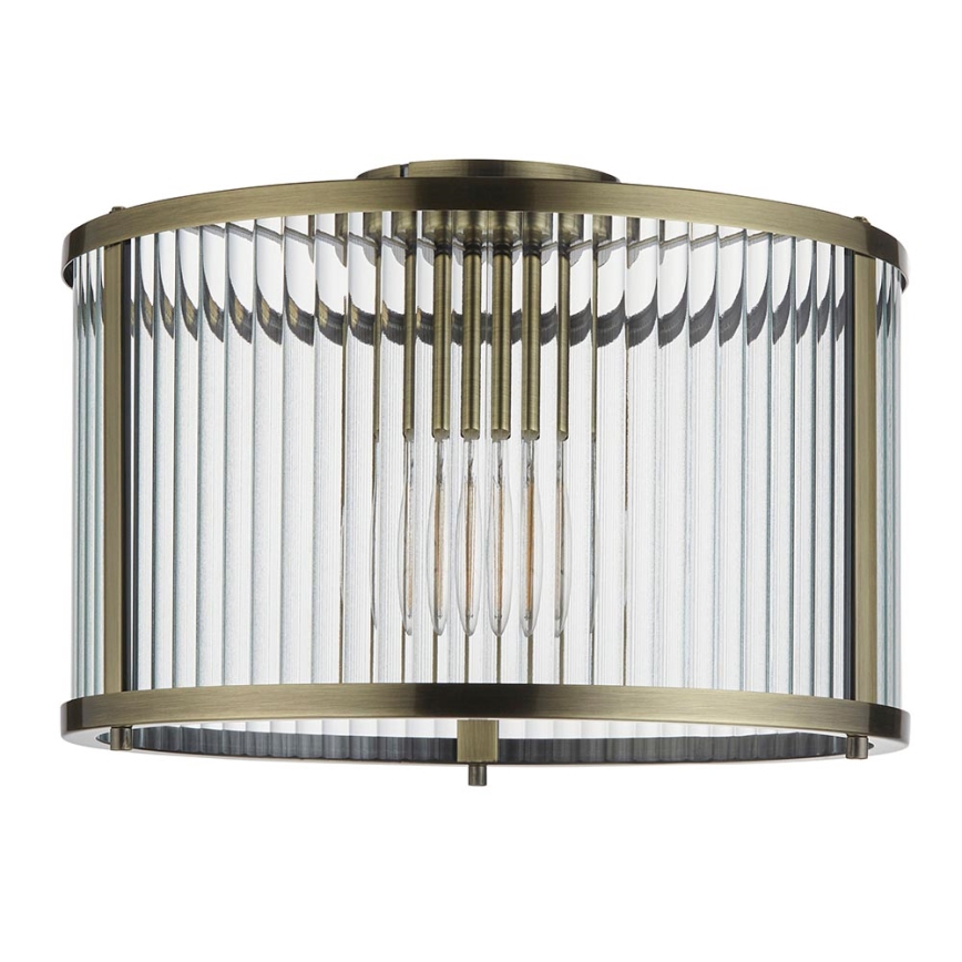 Endon 106265 - Candeeiro de teto RIDGETON 1xE27/10W/230V latão