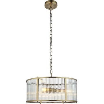Endon 106282 - Lustre com corrente RIDGETON 3xE14/6W/230V latão