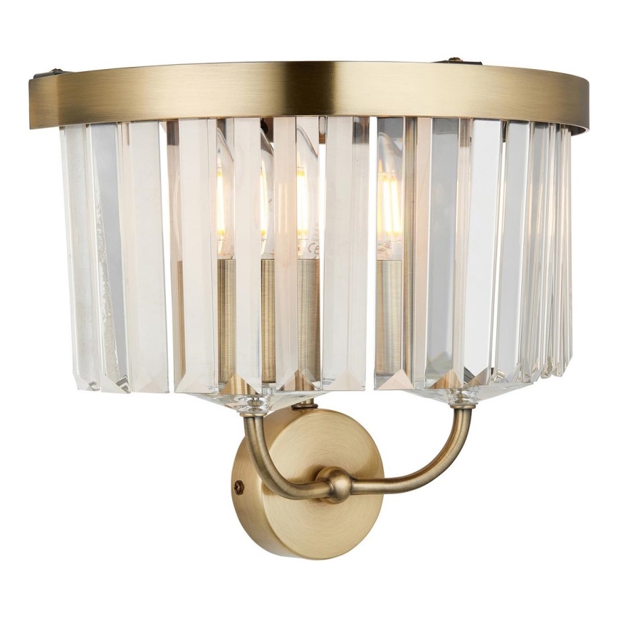 Endon 106450 - Iluminação de parede CHESTERFIELD 2xE14/6W/230V latão