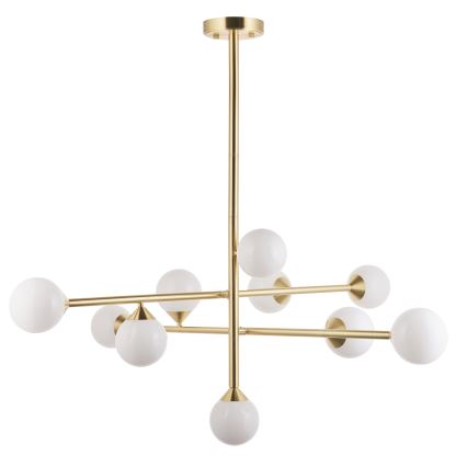 Endon 106754 - Lustre em haste OTIS 10xG9/5W/230V dourado