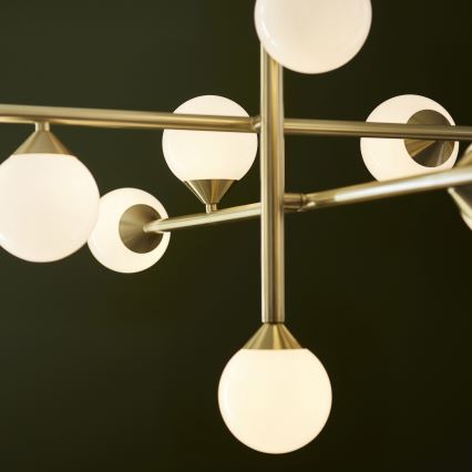 Endon 106754 - Lustre em haste OTIS 10xG9/5W/230V dourado