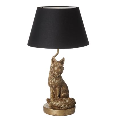 Endon 106796 - Candeeiro de mesa FOX 1xE14/6W/230V preto/latão