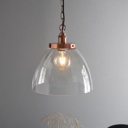 Endon 106895 - Lustre com corrente HANSEN 1xE27/10W/230V cobre