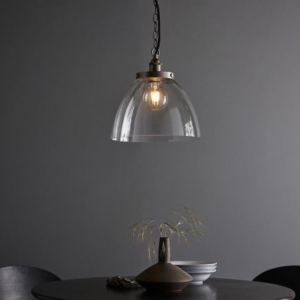 Endon 106896 - Lustre suspenso por corrente HANSEN 1xE27/10W/230V cromo mate