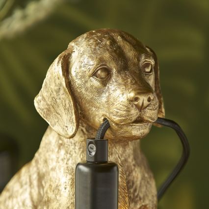Endon 107364 - Candeeiro de mesa PUPPY 1xE14/7W/230V dourado
