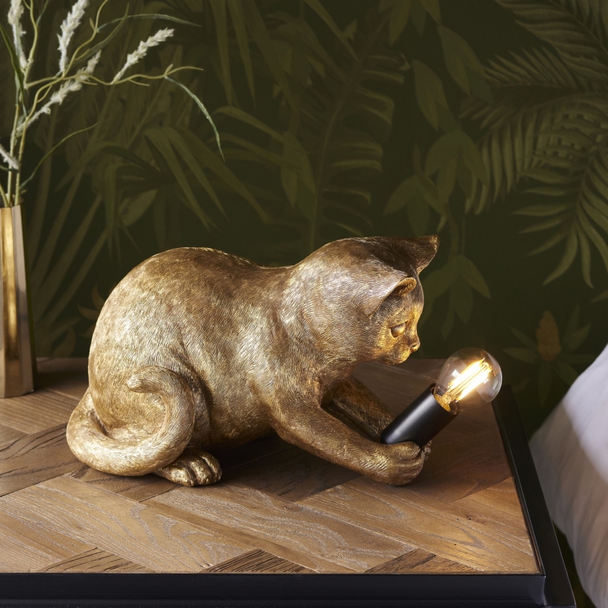 Endon 107389 - Candeeiro de mesa KITTEN 1xE14/7W/230V dourado