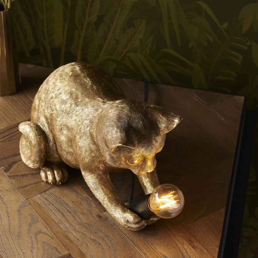 Endon 107389 - Candeeiro de mesa KITTEN 1xE14/7W/230V dourado