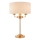 Endon 110721 - Candeeiro de mesa HIGHCLERE 3xE14/18W/230V bege/latão diâmetro 32 cm