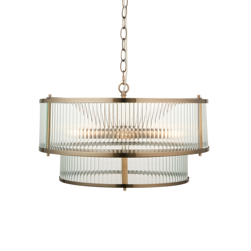 Endon 110944 - Lustre com corrente RIDGETON 5xE14/6W/230V latão