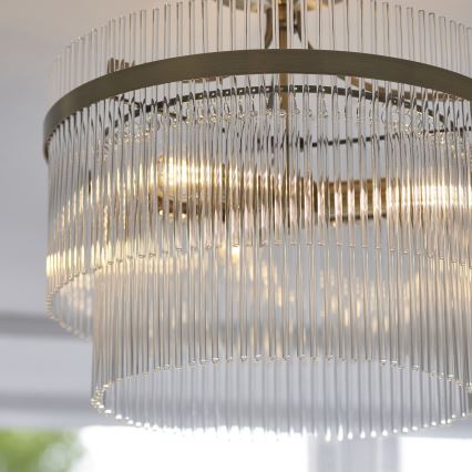 Endon 112575 - Candeeiro integrado MARIETTA 3xE14/7W/230V latão/transparente