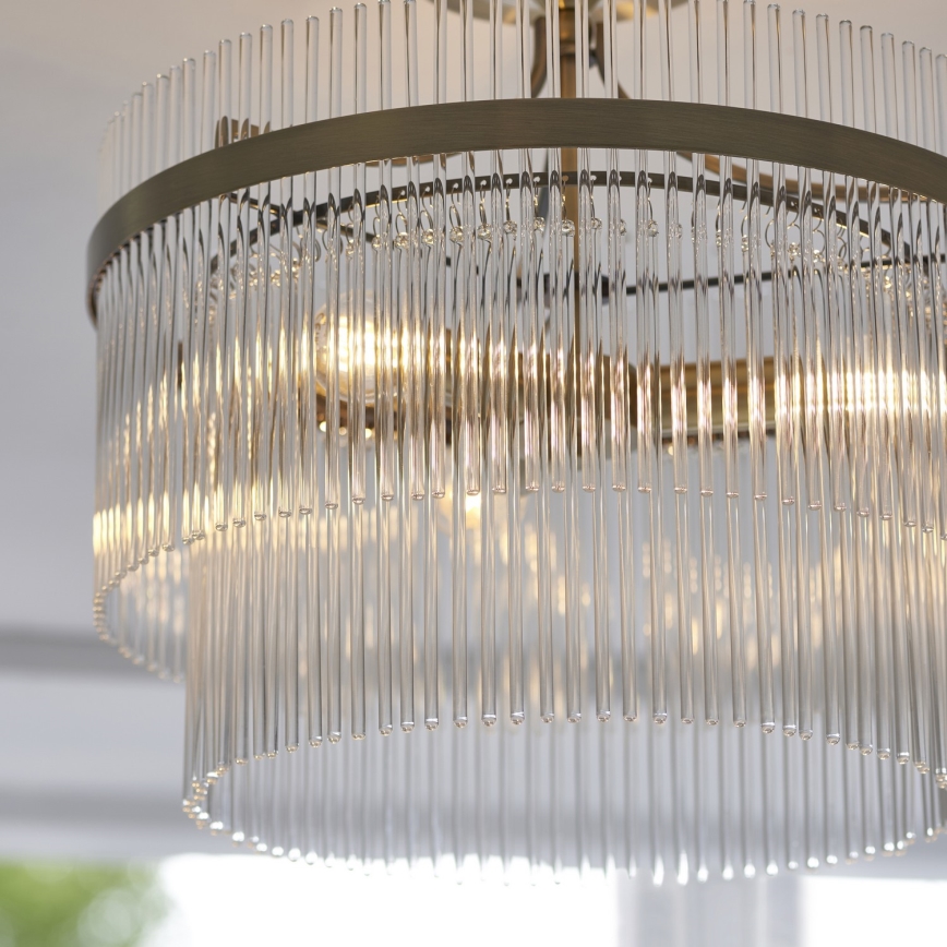 Endon 112575 - Candeeiro integrado MARIETTA 3xE14/7W/230V latão/transparente