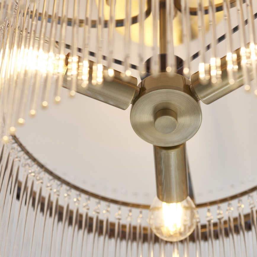 Endon 112575 - Candeeiro integrado MARIETTA 3xE14/7W/230V latão/transparente