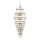 Endon 112793 - Candeeiro suspenso MARIETTA GRAND 21xE14/6W/230V latão/transparente