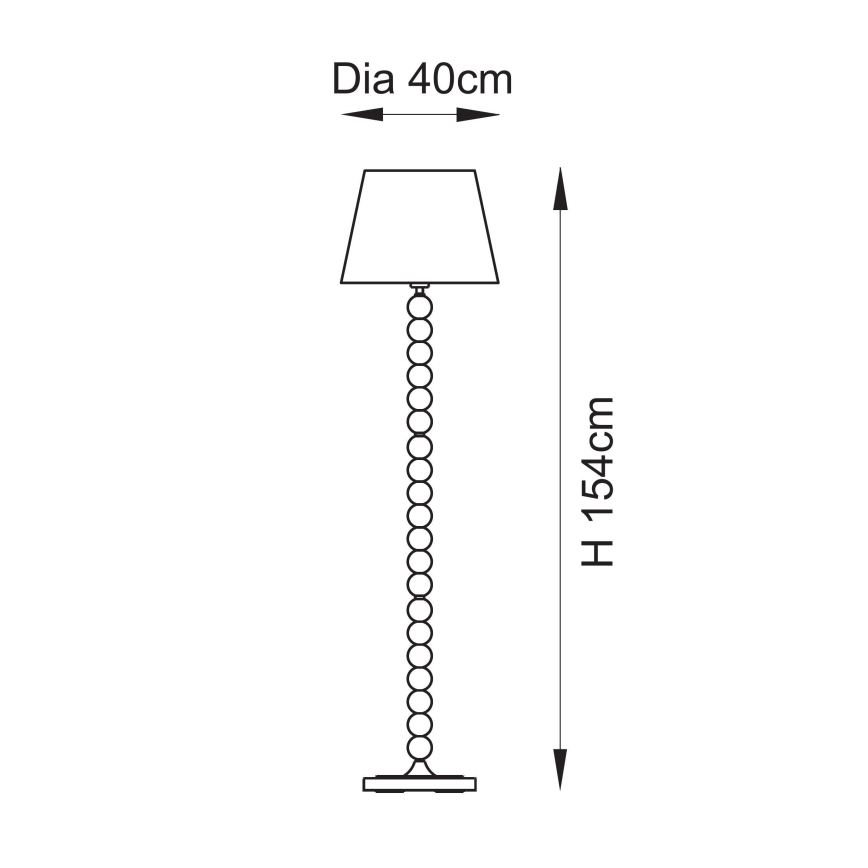 Endon 114634 - Candeeiro de chão HIGGLEDY 1xE27/10W/230V verde/cinzento