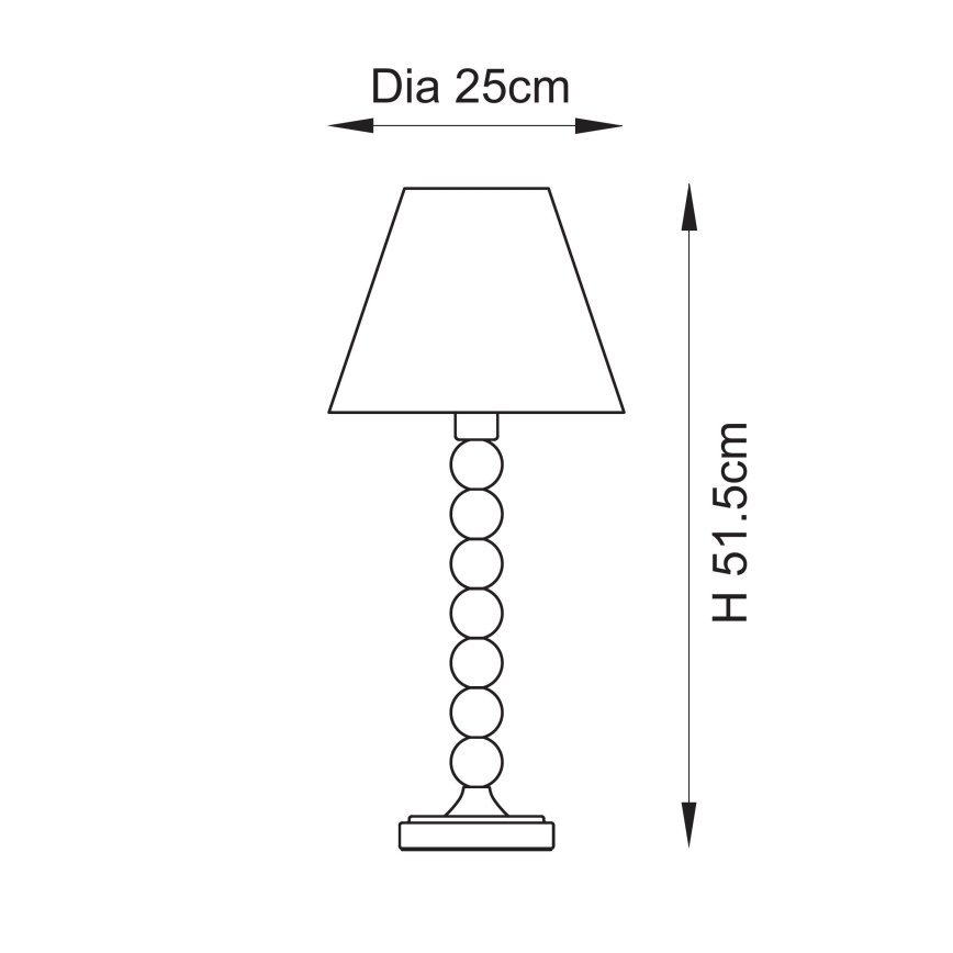 Endon 114688 - Candeeiro de mesa HIGGLEDY 1xE14/7W/230V creme/laranja