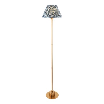 Endon 114778 - Candeeiro de chão LED com regulação BURLEY LED/1,5W/5V latão/azul
