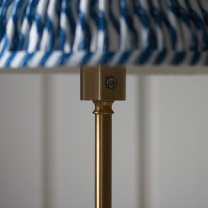 Endon 114778 - Candeeiro de chão LED com regulação BURLEY LED/1,5W/5V 3600 mAh latão/azul