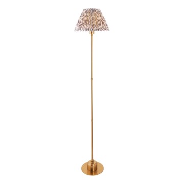 Endon 114785 - Candeeiro de chão LED com regulação BURLEY LED/1,5W/5V latão/cinzento