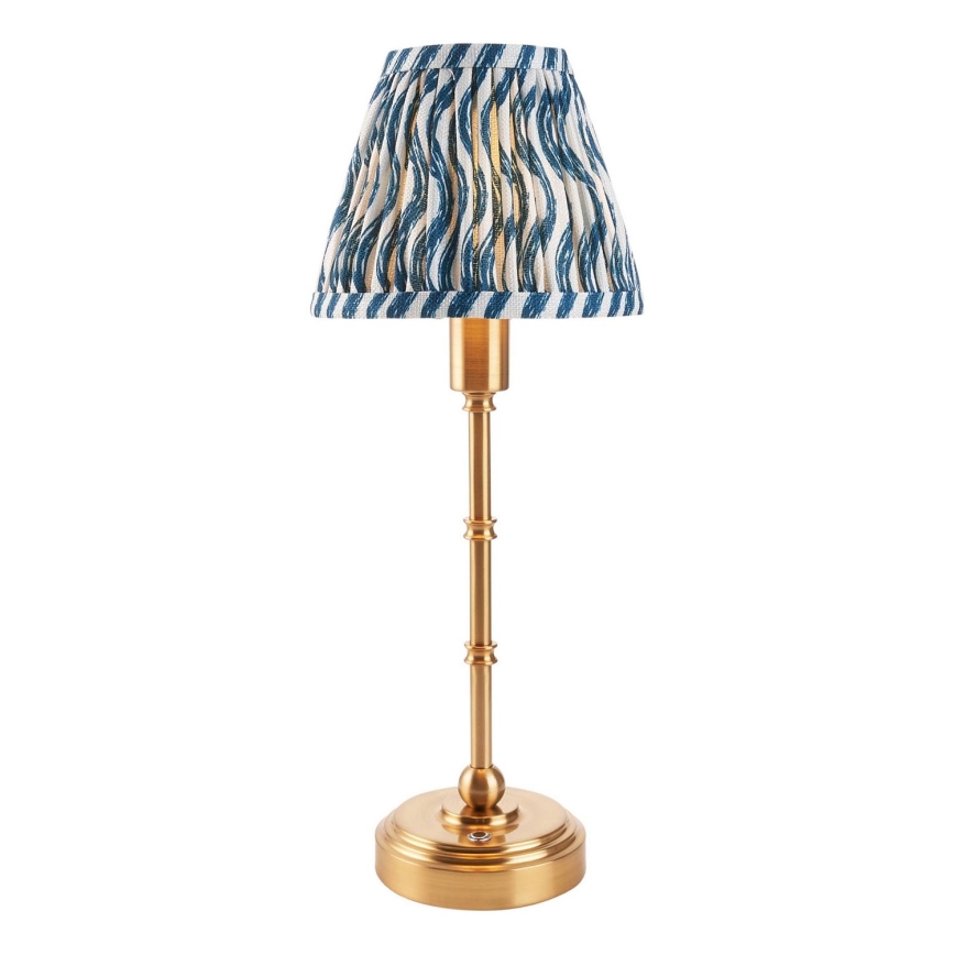 Endon 114796 - Candeeiro de mesa LED com regulação BURLEY LED/1,5W/5V latão/azul