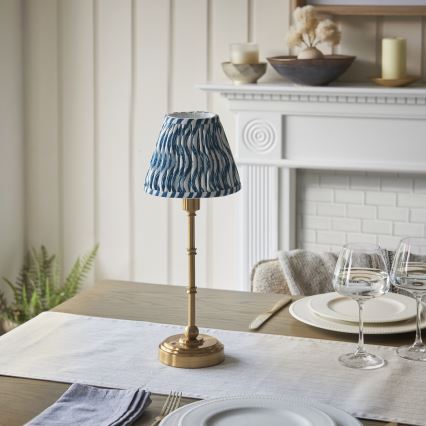 Endon 114796 - Candeeiro de mesa LED com regulação BURLEY LED/1,5W/5V latão/azul