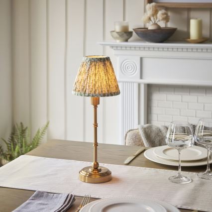 Endon 114800 - Candeeiro de mesa LED com regulação BURLEY LED/1,5W/5V latão/verde