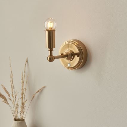 Endon 114827 - Candeeiro de parede LED com regulação BURLEY LED/1,5W/5V latão/azul