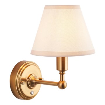 Endon 114830 - Candeeiro de parede LED com regulação BURLEY LED/1,5W/5V latão/creme