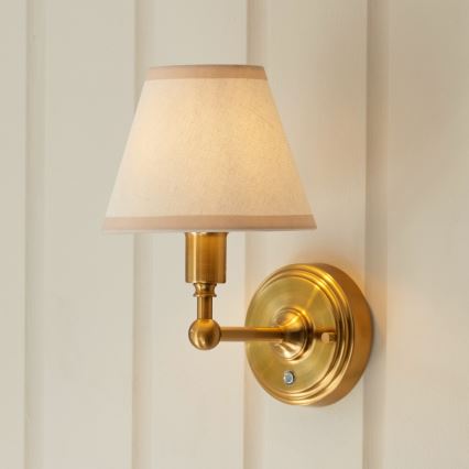 Endon 114830 - Candeeiro de parede LED com regulação BURLEY LED/1,5W/5V latão/creme