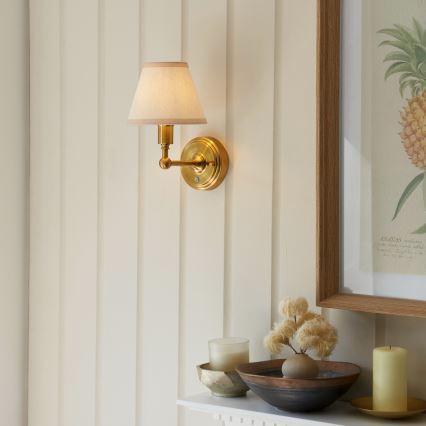 Endon 114830 - Candeeiro de parede LED com regulação BURLEY LED/1,5W/5V latão/creme