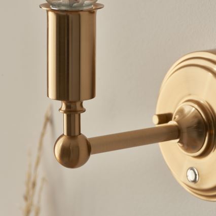 Endon 114830 - Candeeiro de parede LED com regulação BURLEY LED/1,5W/5V latão/creme
