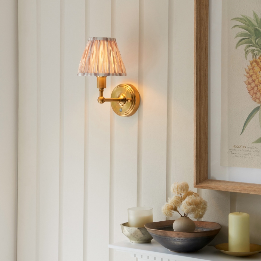 Endon 114831 - Candeeiro de parede LED com regulação BURLEY LED/1,5W/5V latão/bege