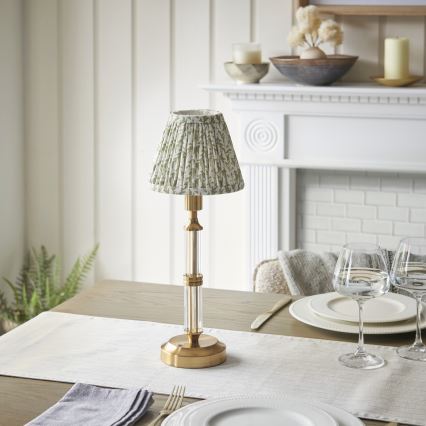 Endon 114838 -Candeeiro de mesa LED com regulação MORTON LED/1,5W/5V 3600 mAh latão/verde