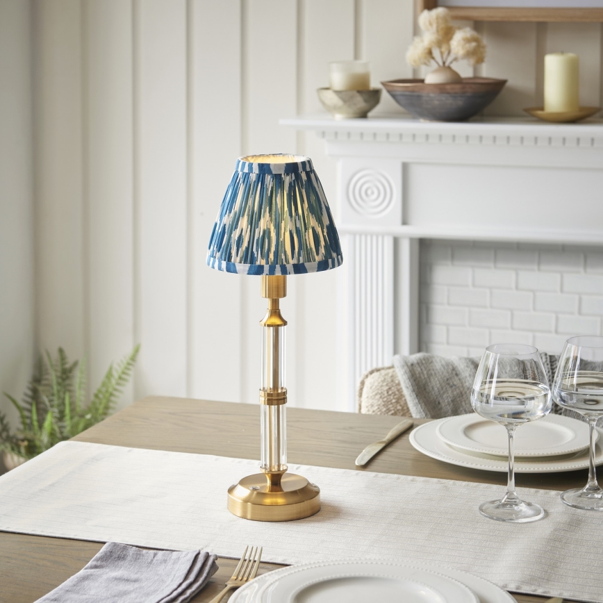 Endon 114846 - Candeeiro de mesa LED com regulação MORTON LED/1,5W/5V 3600 mAh latão/azul