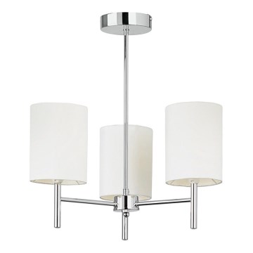 Endon 56642 - Candeeiro suspenso BRIO 3xE14/40W/230V cromado brilhante/branco