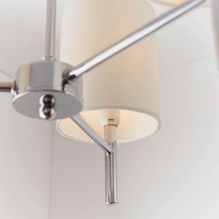 Endon 56642 - Candeeiro suspenso BRIO 3xE14/40W/230V cromado brilhante/branco