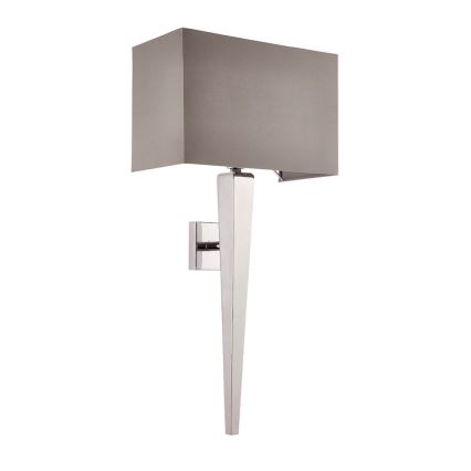 Endon 56706 - Aplique de parede MORETO 1xE14/7W/230V cromado brilhante/cinzento