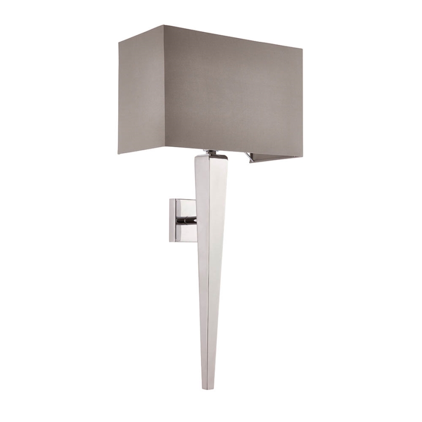 Endon 56706 - Aplique de parede MORETO 1xE14/7W/230V cromado brilhante/cinzento