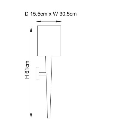 Endon 56706 - Aplique de parede MORETO 1xE14/7W/230V cromado brilhante/cinzento