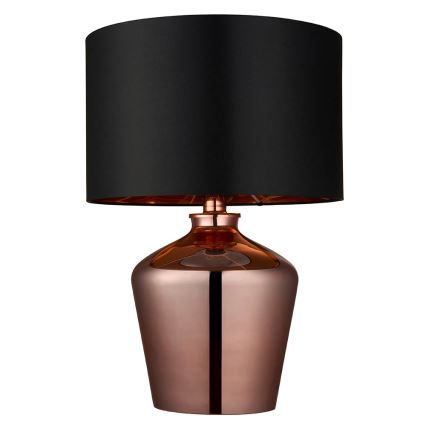 Endon 61149 - Candeeiro de mesa WALDORF 1xE27/10W/230V cobre/preto