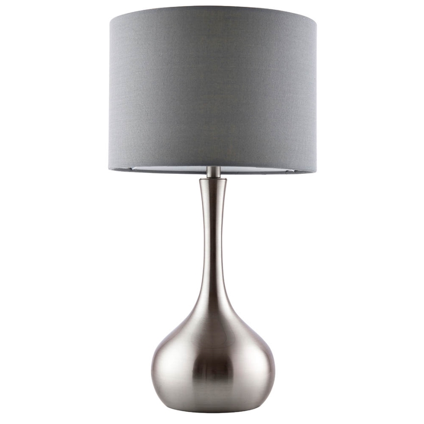 Endon 61192 - Lâmpada de mesa regulável PICCADILLY 1xE14/40W/230V cromo fosco/cinza