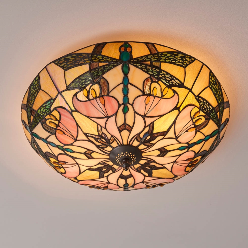Endon 63922 - Iluminação de teto ASHTON 2xE27/60W/230V diâmetro 45 cm
