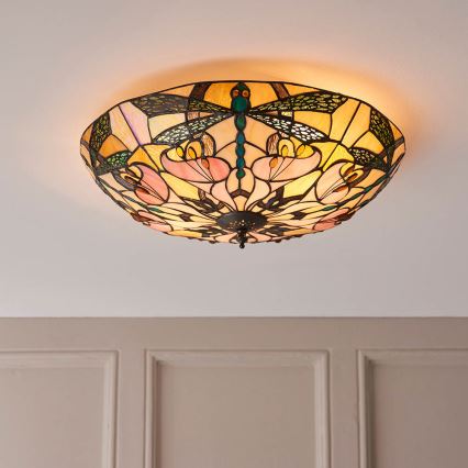 Endon 63922 - Iluminação de teto ASHTON 2xE27/60W/230V diâmetro 45 cm