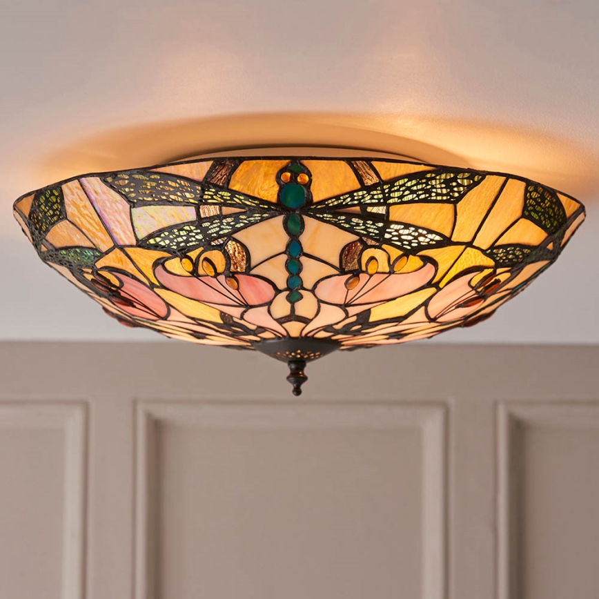 Endon 63922 - Iluminação de teto ASHTON 2xE27/60W/230V diâmetro 45 cm