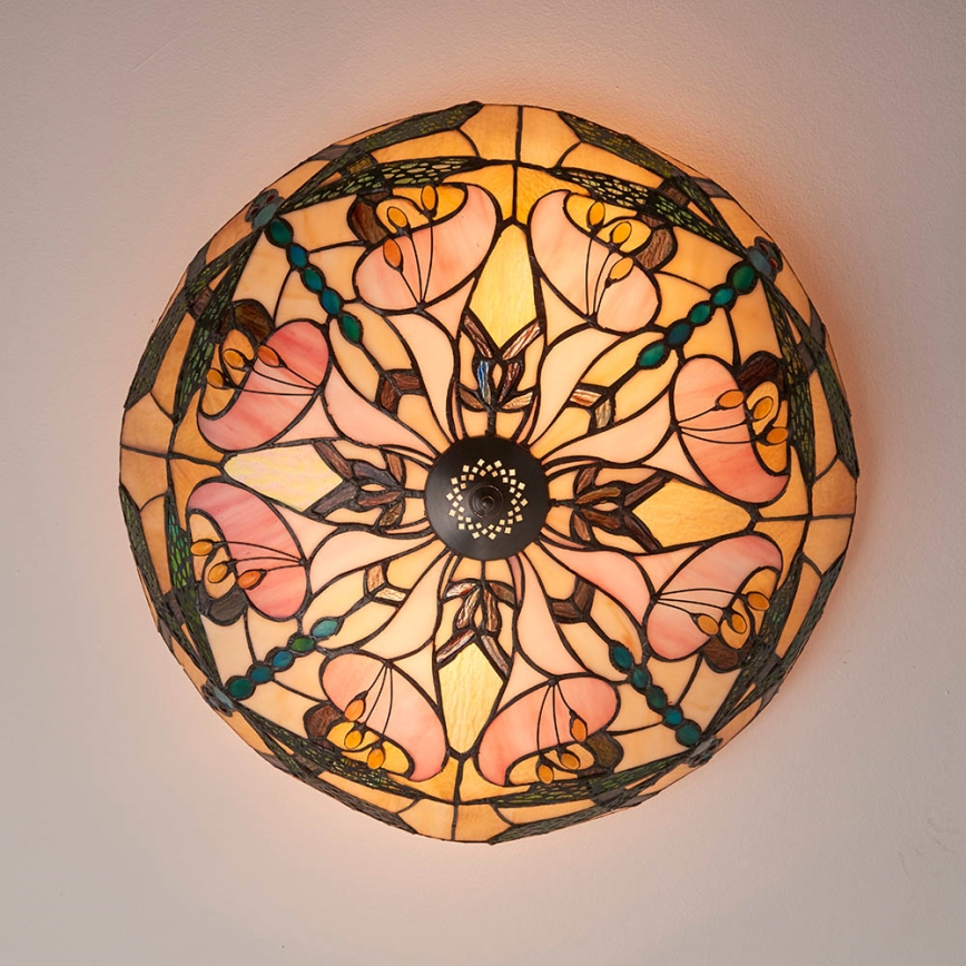Endon 63922 - Iluminação de teto ASHTON 2xE27/60W/230V diâmetro 45 cm