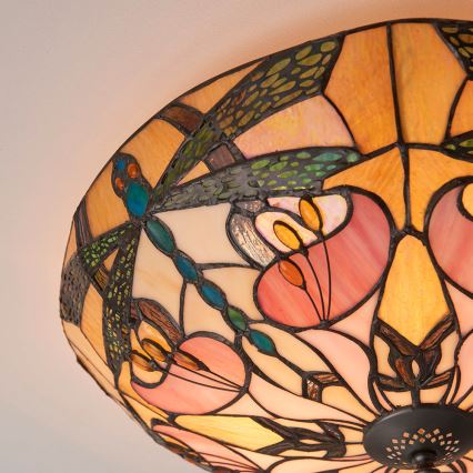 Endon 63922 - Iluminação de teto ASHTON 2xE27/60W/230V diâmetro 45 cm