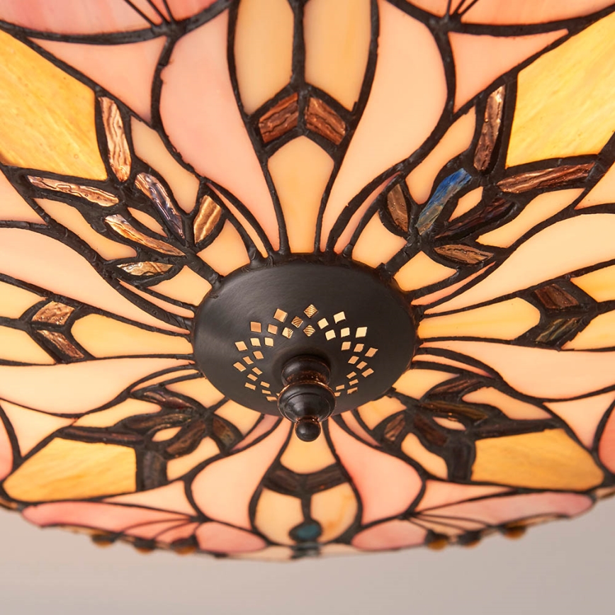 Endon 63922 - Iluminação de teto ASHTON 2xE27/60W/230V diâmetro 45 cm